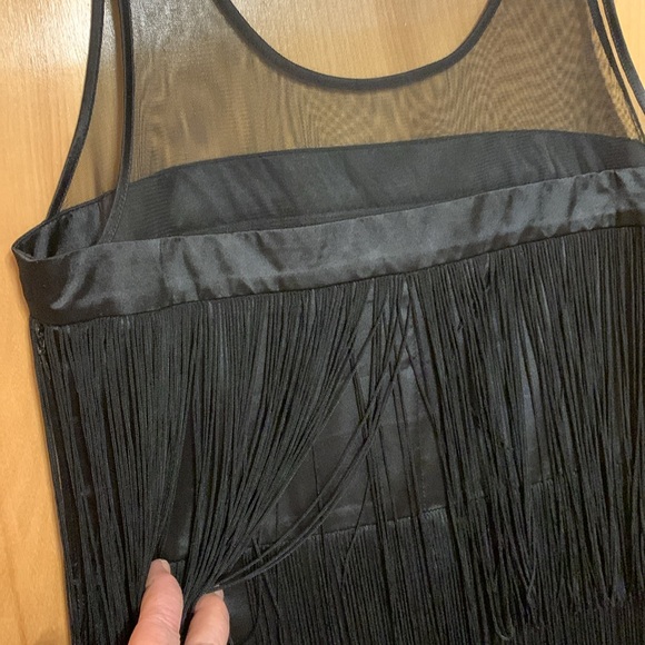 Black fringe dress for special occasion, worn once - Picture 4 of 4